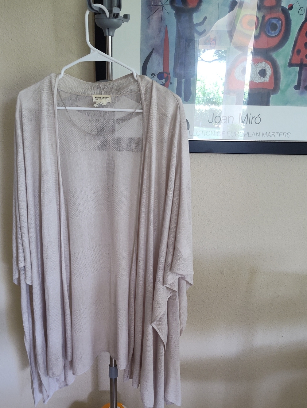 Artisan NY Organic Linen Shawl, One Size